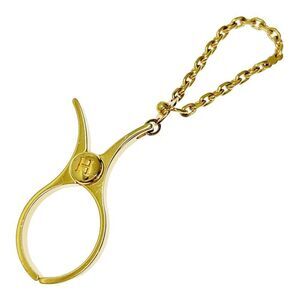 Hermes GP Glove Holder Unisex Gold 360418